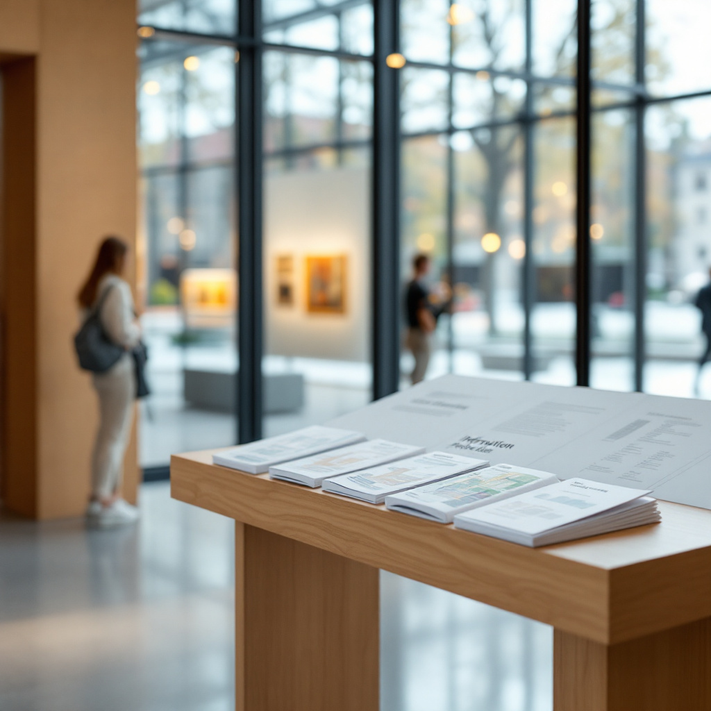 Museumseingang mit Ausstellungsplan – wie plane ich einen Ausstellungsbesuch richtig